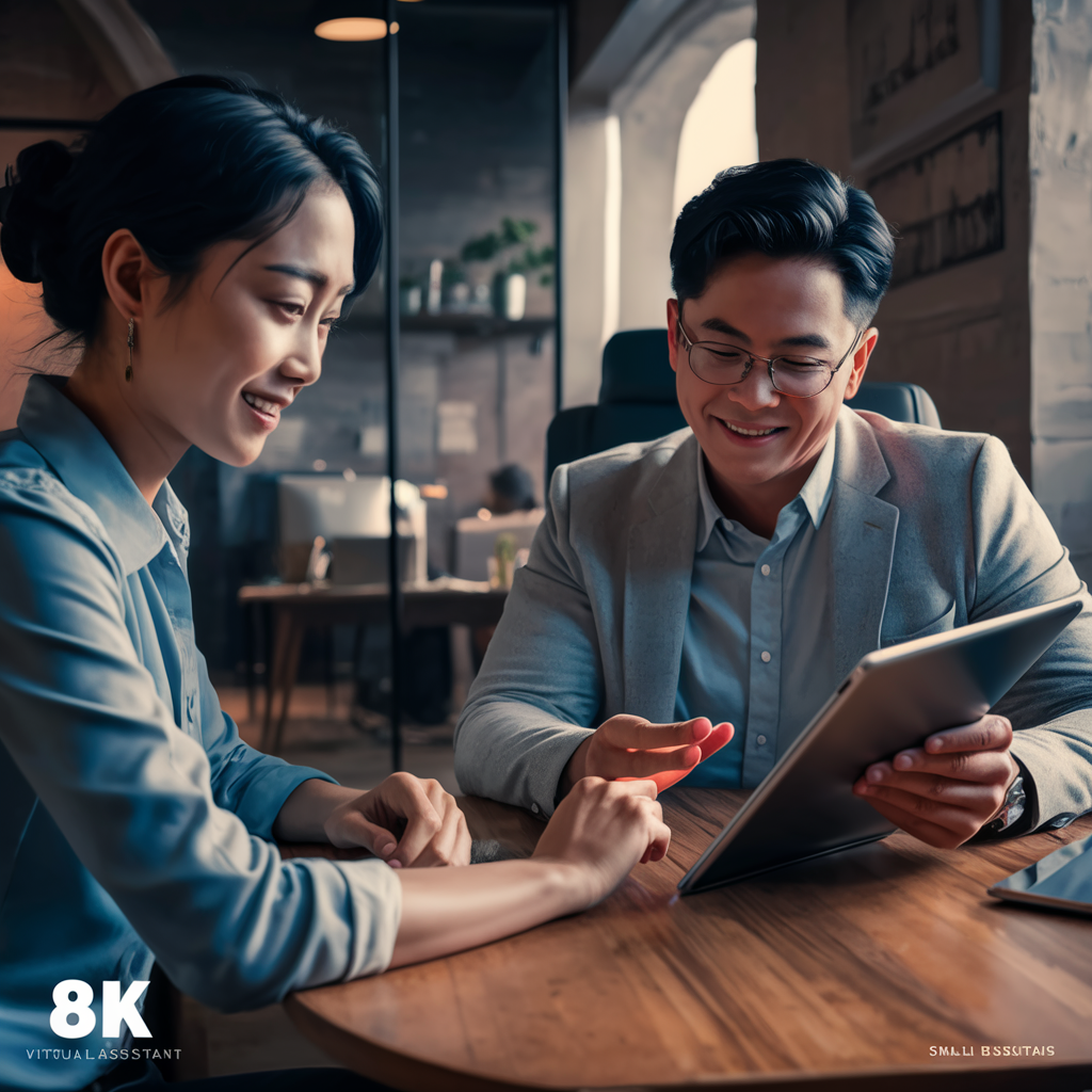 Virtual assistant coordination with client